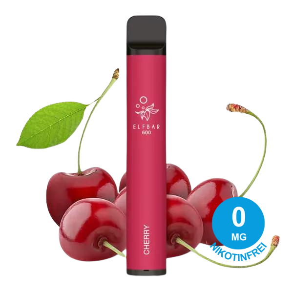 Elfbar 600 V1 Cherry 0mg Nikotinfrei