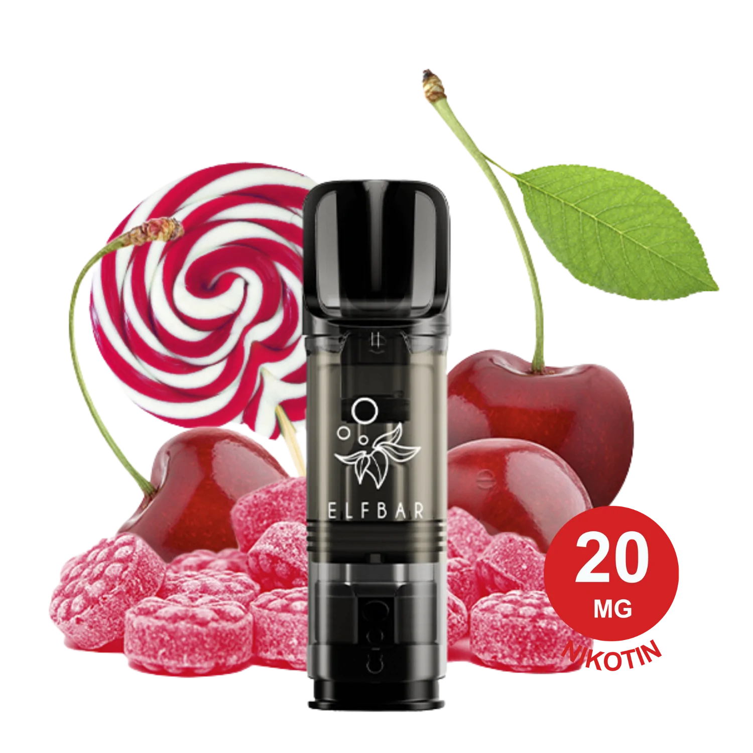 ELFBAR ELFA Pod – Cherry 20mg Nikotin (2er Pack)