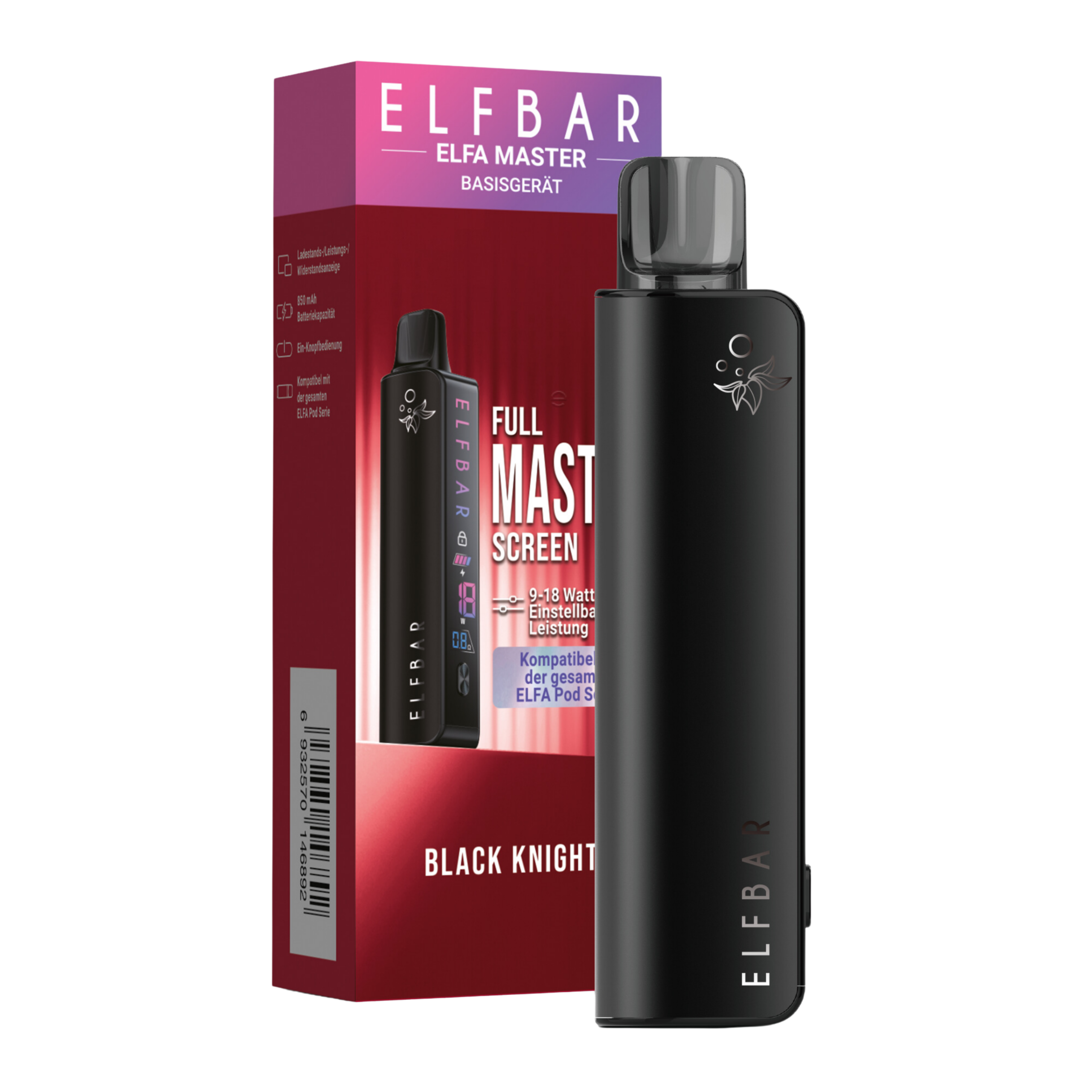 ELFBAR ELFA Master Basisgerät – Black Knight (850mAh)
