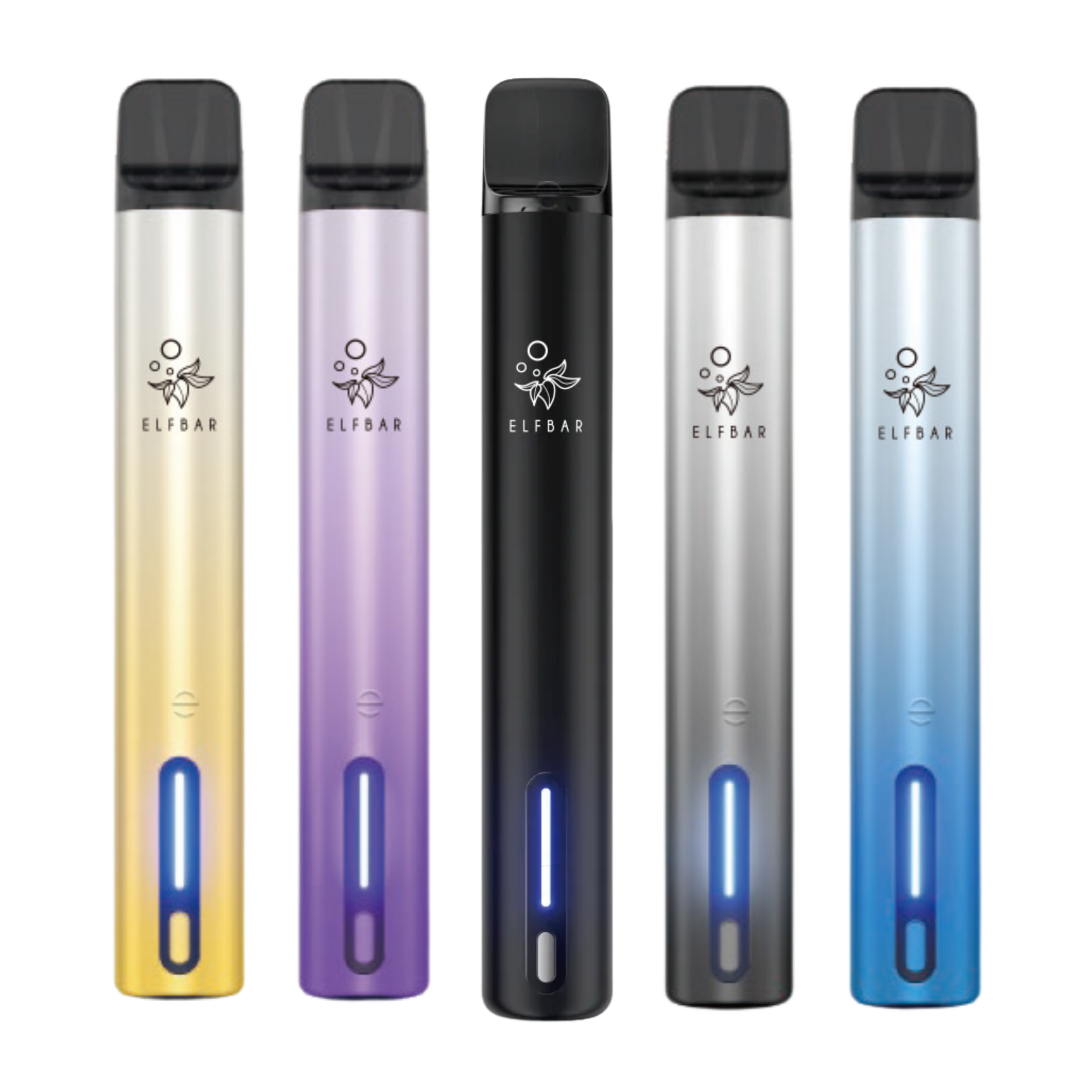 ELFBAR ELFA Turbo – Basisgerät (Akkuträger) – Kompatibel mit ELFA Pods. Aurora Gold, Aurora Purple, Dark Knight (Full Black), Aurora Black, Aurora Blue