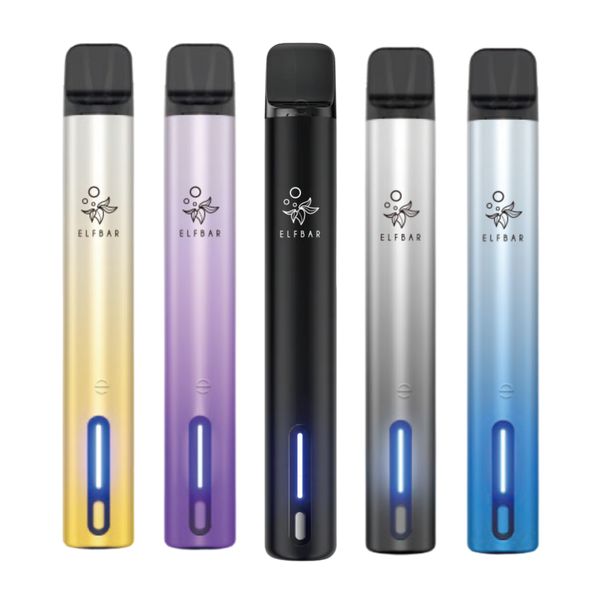 ELFBAR ELFA Turbo – Basisgerät (Akkuträger) – Kompatibel mit ELFA Pods. Aurora Gold, Aurora Purple, Dark Knight (Full Black), Aurora Black, Aurora Blue