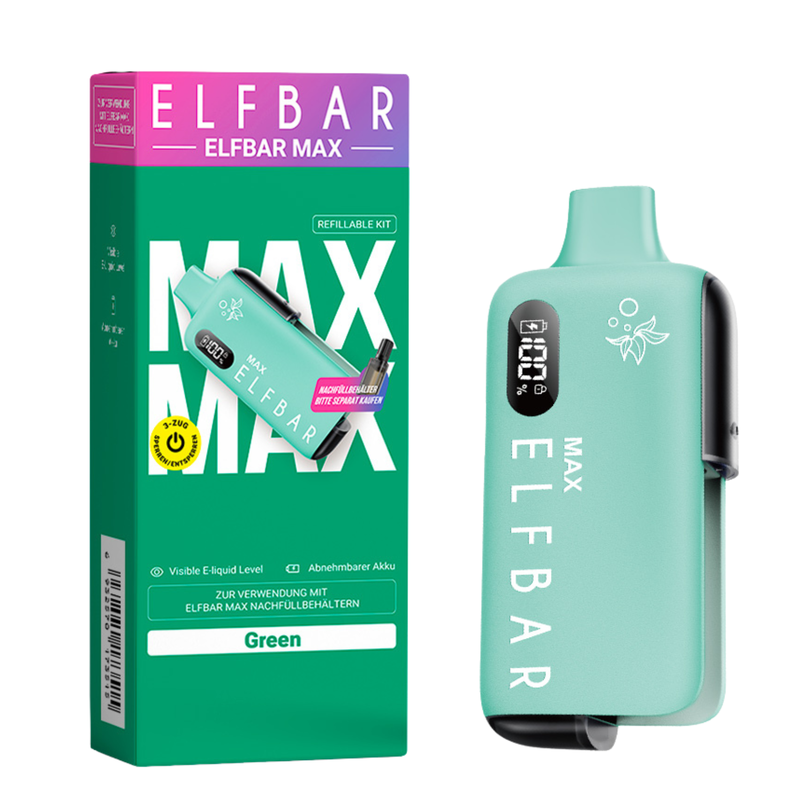 ELFBAR MAX Akkuträger Green