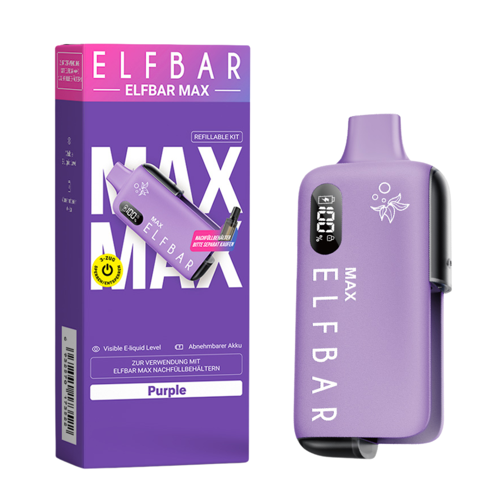 ELFBAR MAX Akkuträger Purple