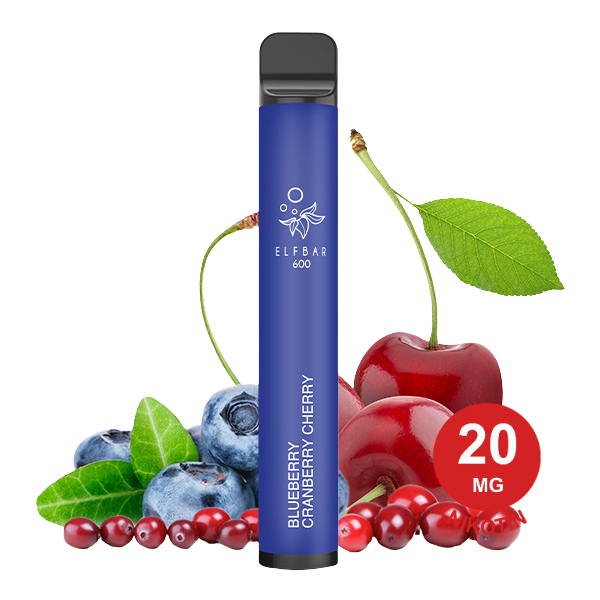 Elfbar 600 V1 Blueberry Cranberry Cherry 20mg Nikotin