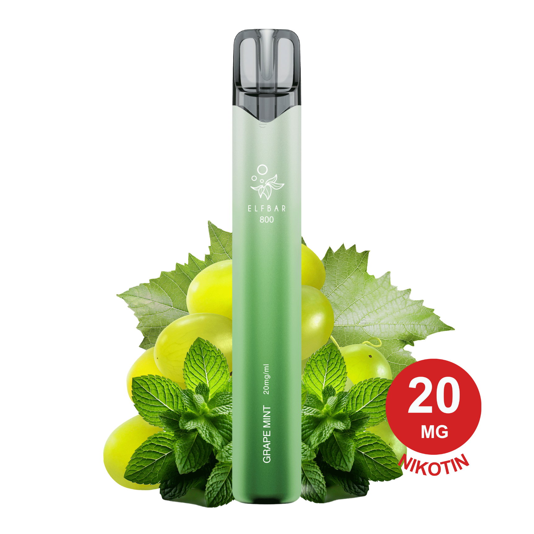 ELFBAR 800 - Grape Mint 20mg Nikotin