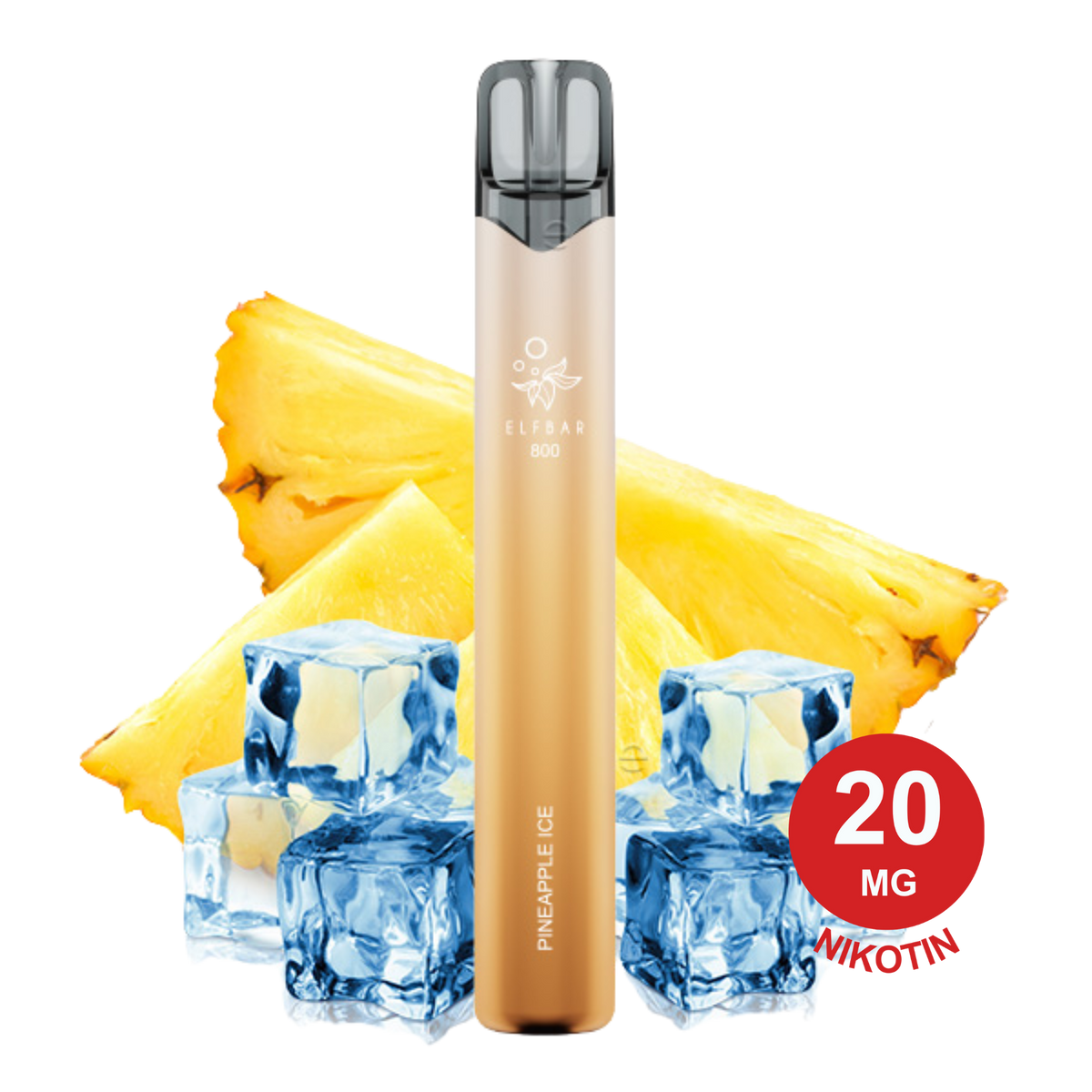 ELFBAR 800 - Pineapple Ice 20mg Nikotin