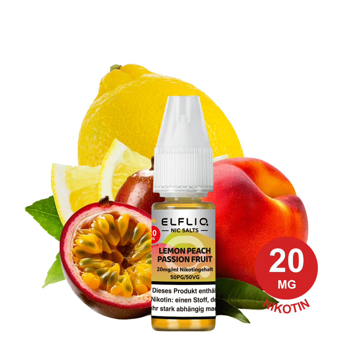 ELFLIQ by Elfbar - Lemon Peach Passion Fruit 20mg Nikotin (10ml)