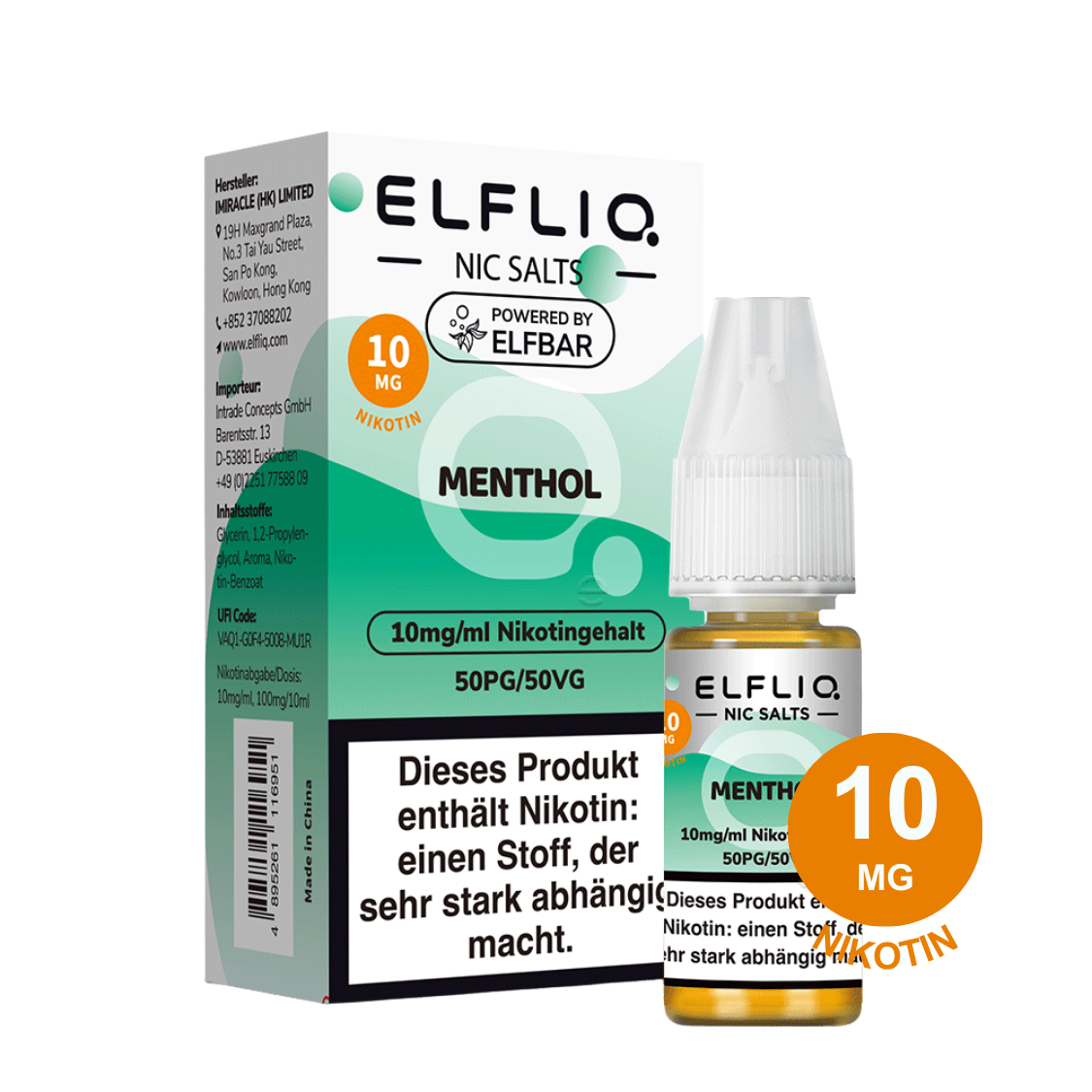 ELFLIQ by Elfbar - Menthol 10mg Nikotin (10ml)