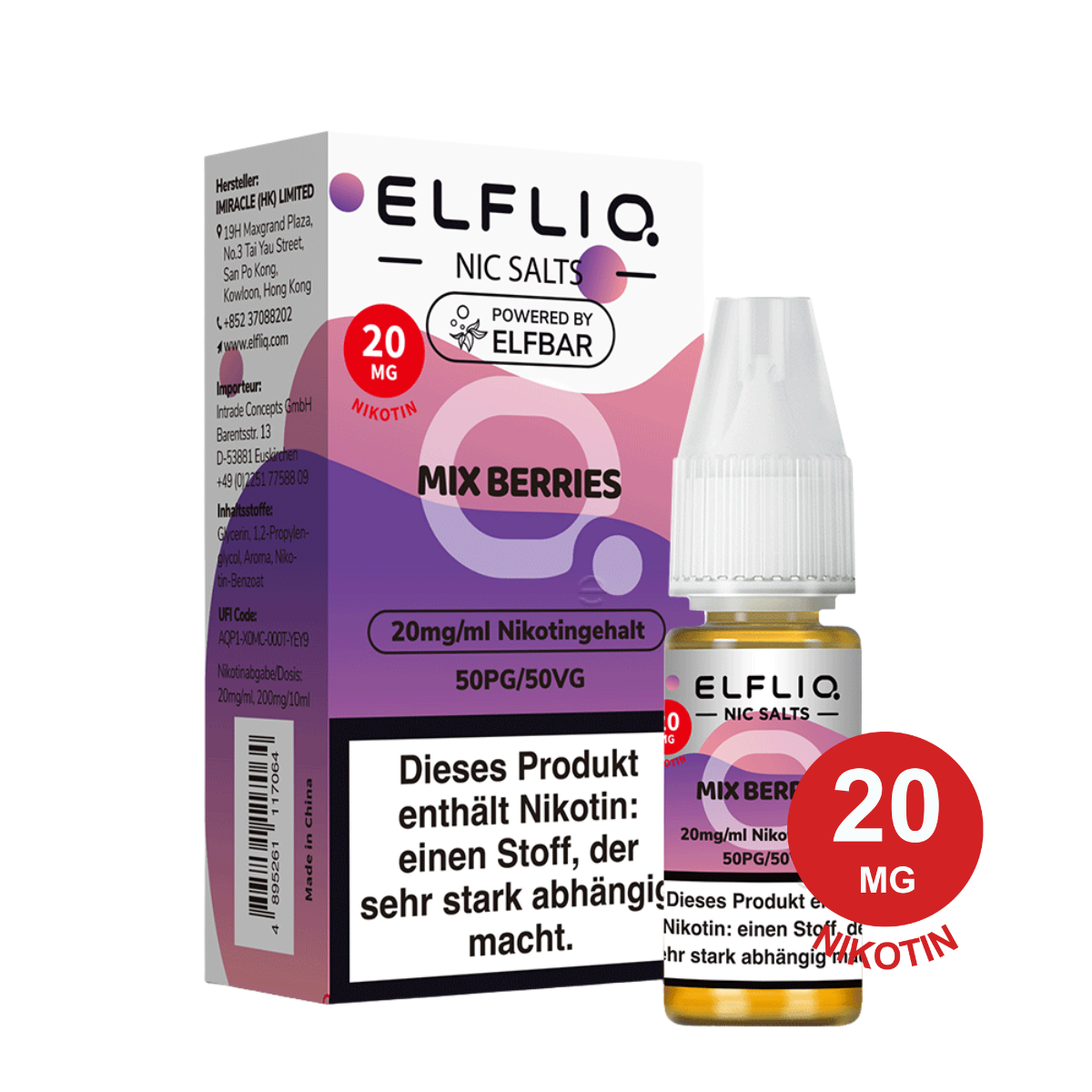 ELFLIQ by Elfbar - Mix Berries 20mg Nikotin (10ml)