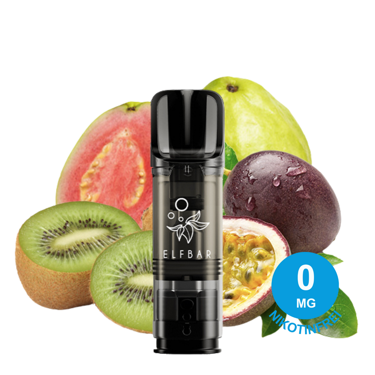 Elfbar Pod Kiwi Passion Fruit Guava Nikotinfrei 0mg Nikotingehalt