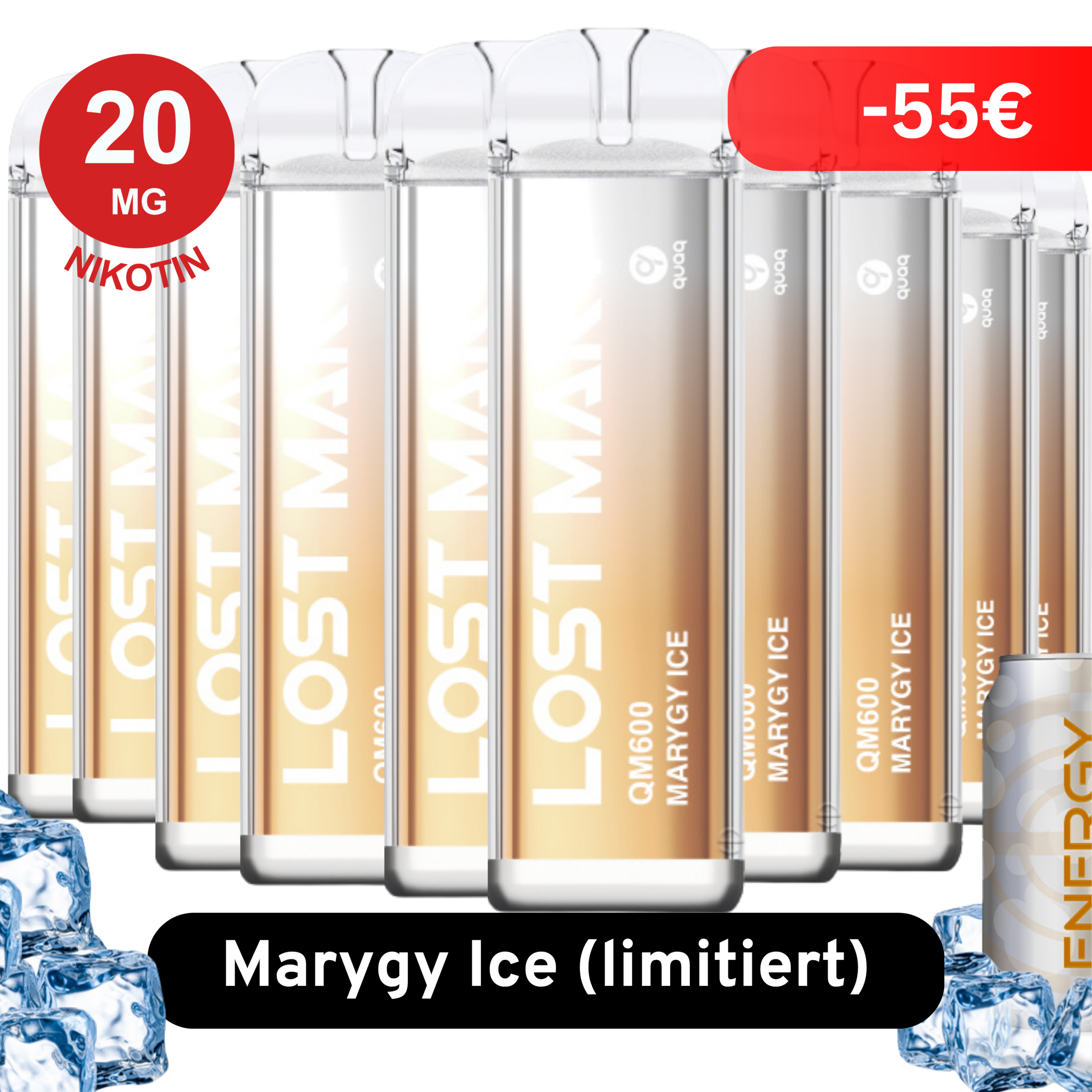 LOST MARY QM600 - 10er Bundle Marygy Ice Edition (Limited)