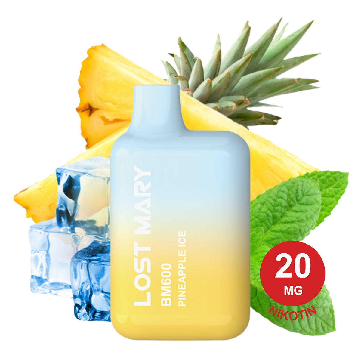 LOST MARY - BM600 Pineapple Ice 20mg Nikotin