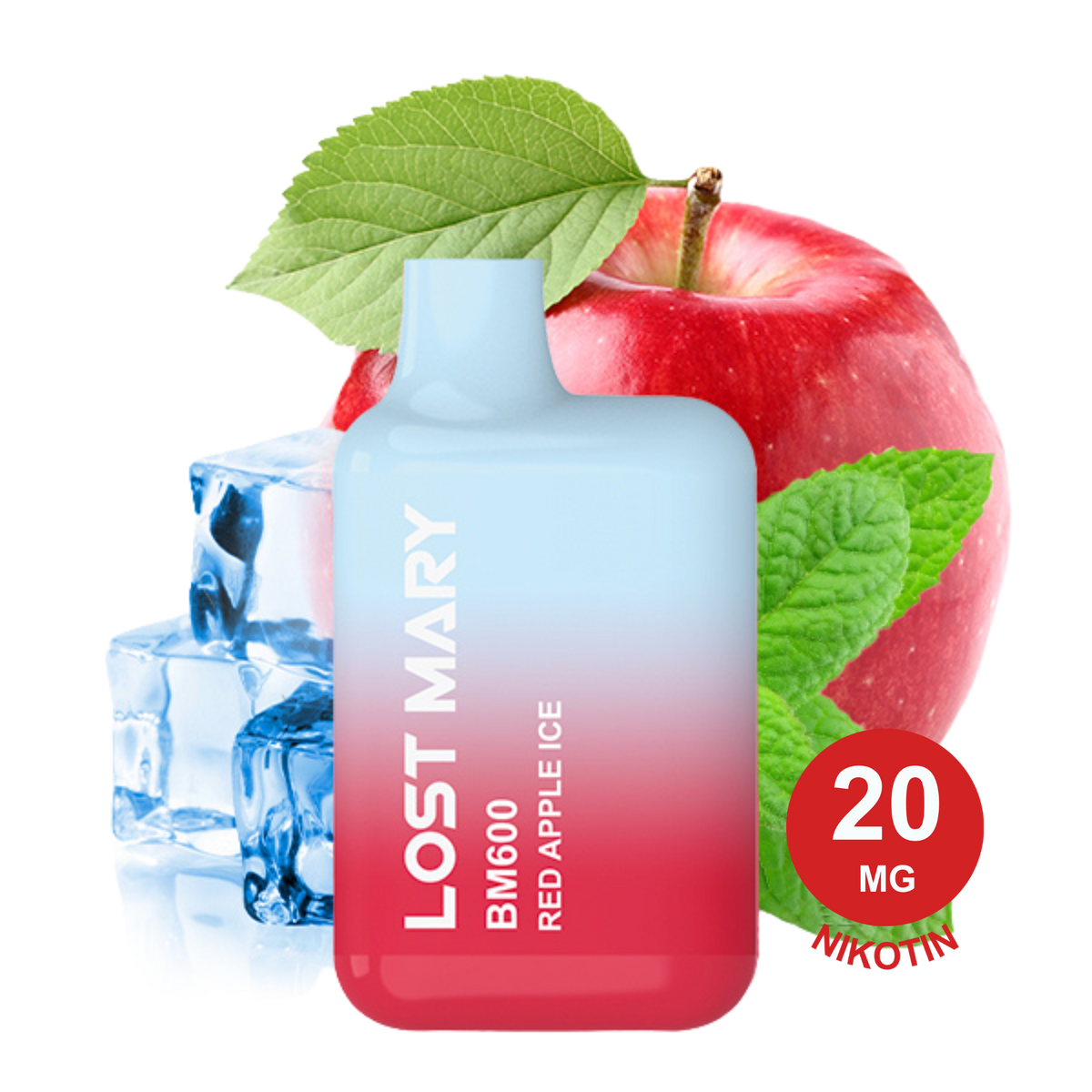 LOST MARY - BM600 Red Apple Ice 20mg Nikotin