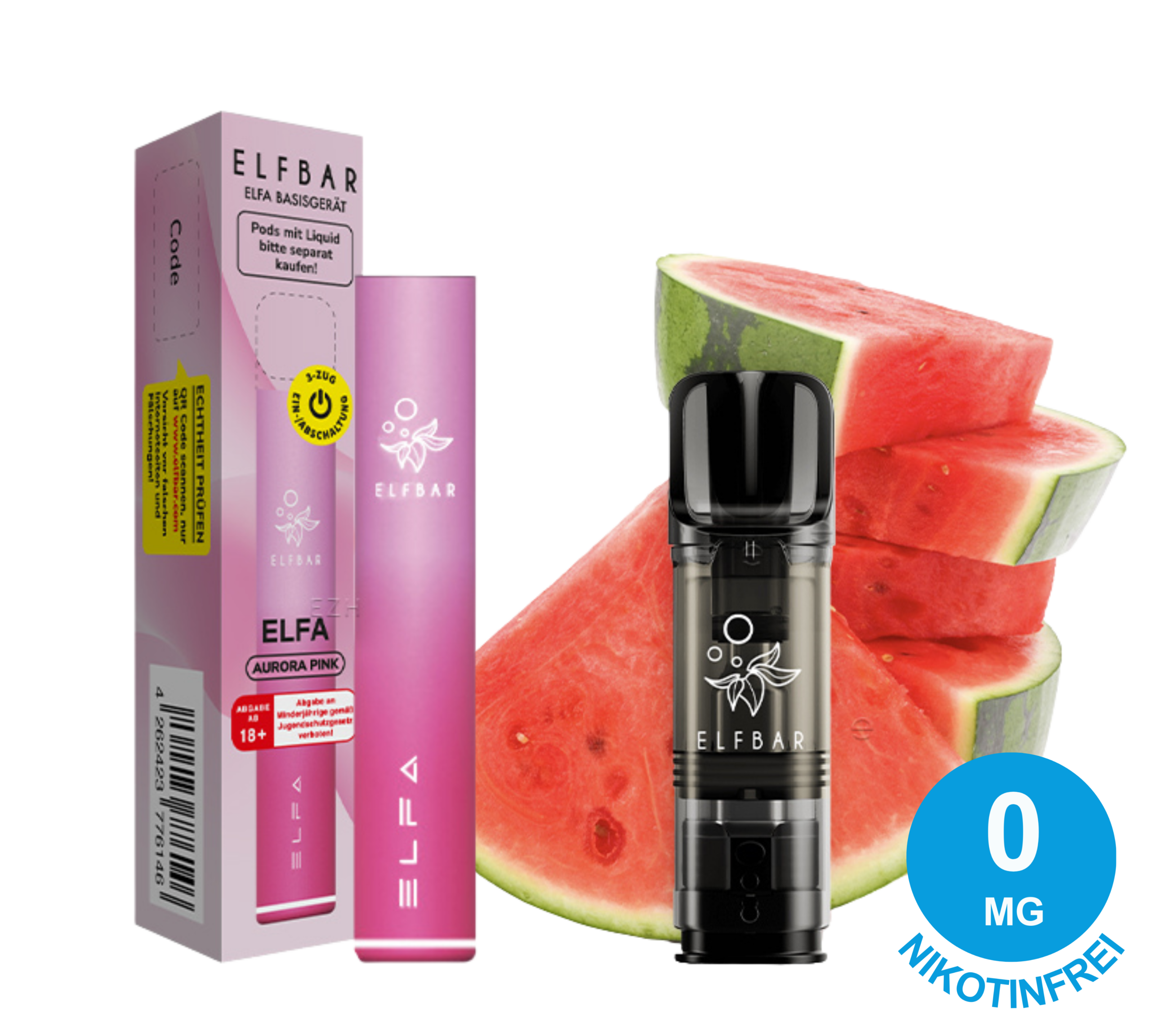 ELFBAR ELFA Probierset Nikotinfrei- Aurora Pink & Watermelon (2er Pack)