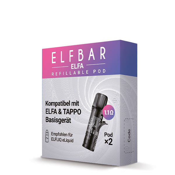 Elfbar ELFA - Refillable Pod 1.1 Ohm Ω (2er Pack)