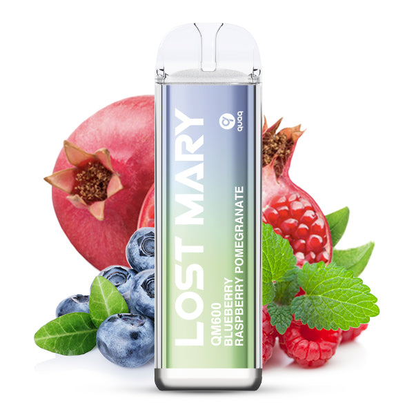 LOST MARY QM600 Blueberry Raspberry Pomegranate 20mg Nikotin | World of Vapes LOST MARY QM600 Blueberry Raspberry Pomegranate 20mg Nikotin | World of Vapes