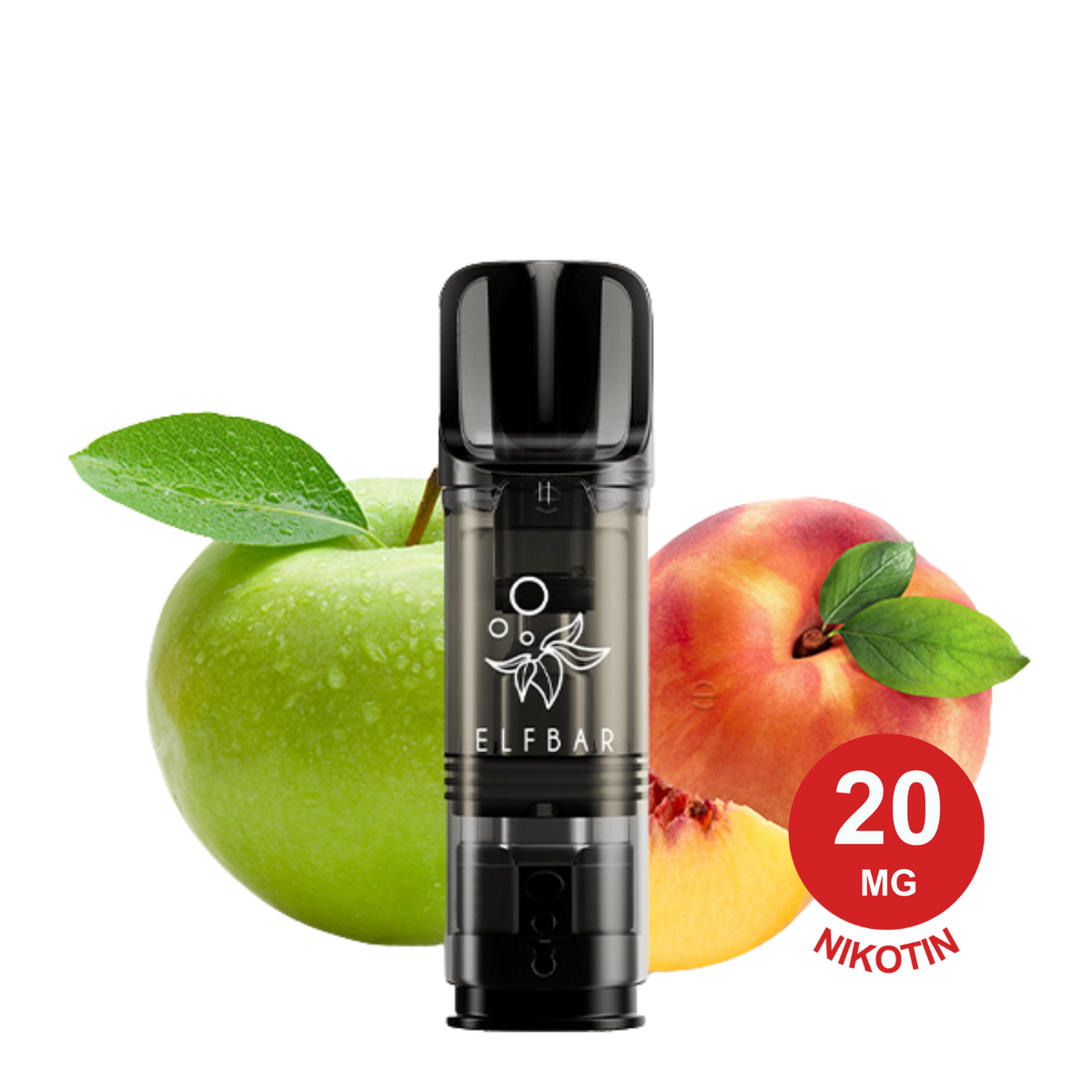 ELFBAR ELFA Pod – Apple Peach 20mg Nikotin (2er Pack)