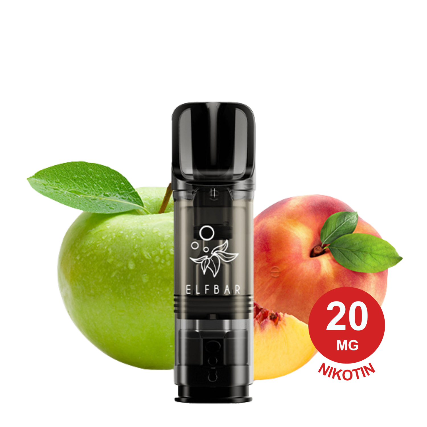 ELFBAR ELFA Pod – Apple Peach 20mg Nikotin (2er Pack)