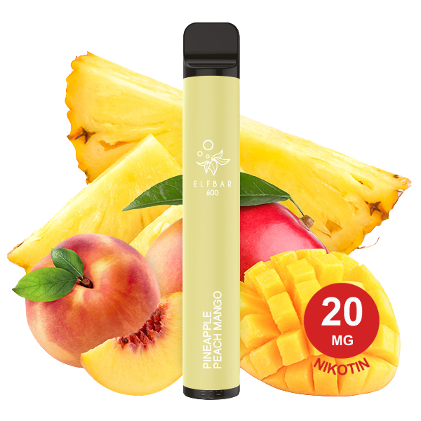 Elfbar 600 V1 Pineapple Peach Mango 20mg Nikotin