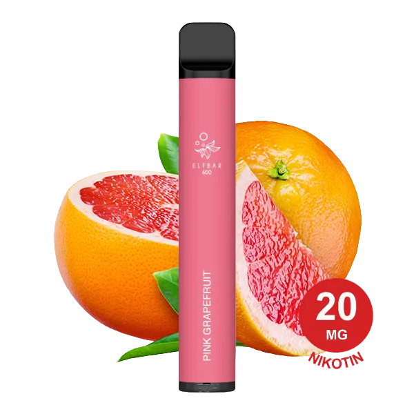 Elfbar 600 V1 pink Grapefruit 20mg Nikotin
