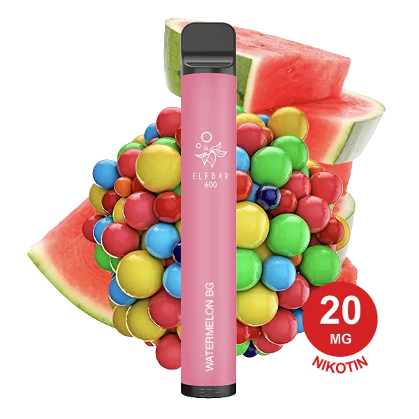 Elfbar 600 V1 Watermelon Bubblegum 20mg Nikotin
