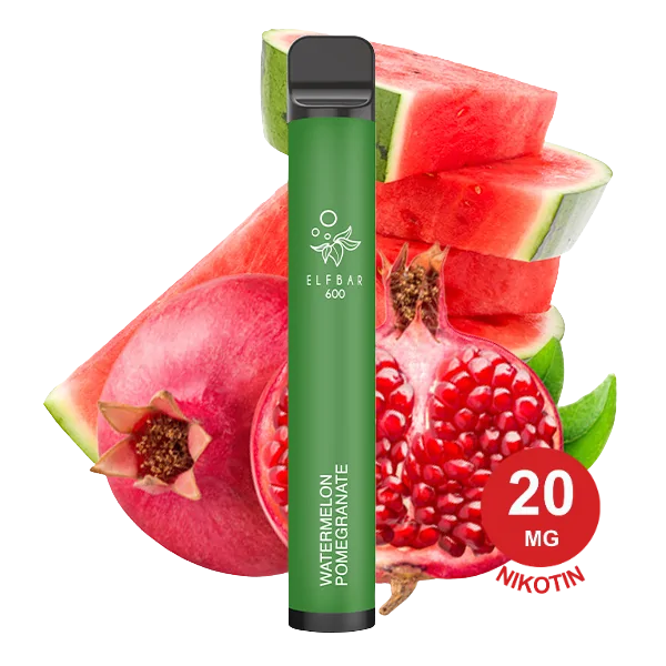 Elfbar 600 V1 Watermelon Pomegranate 20mg Nikotin