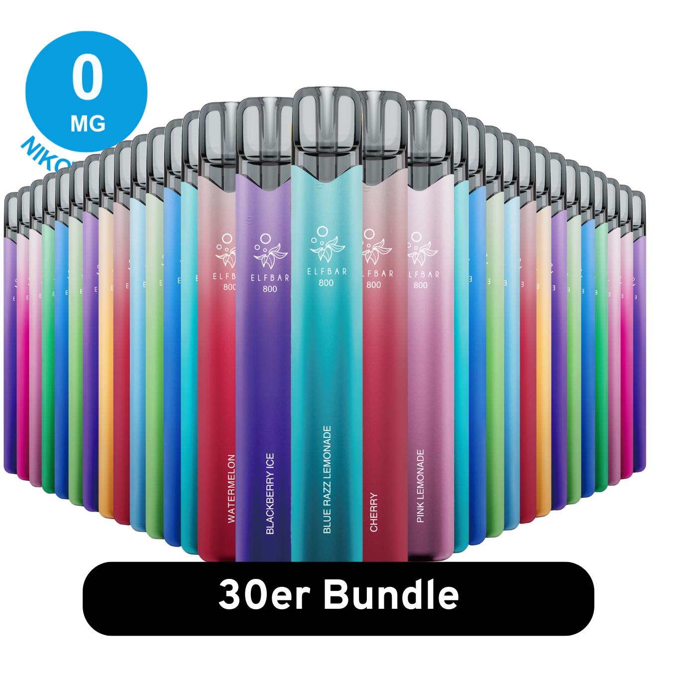 ELFBAR 800 – 30er Mix-Bundle 0mg Nikotinfrei