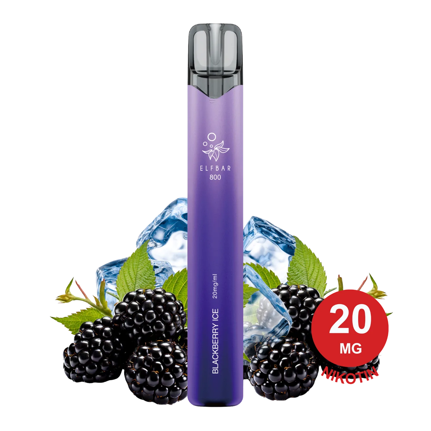 ELFBAR 800 - Blackberry Ice 20mg Nikotin