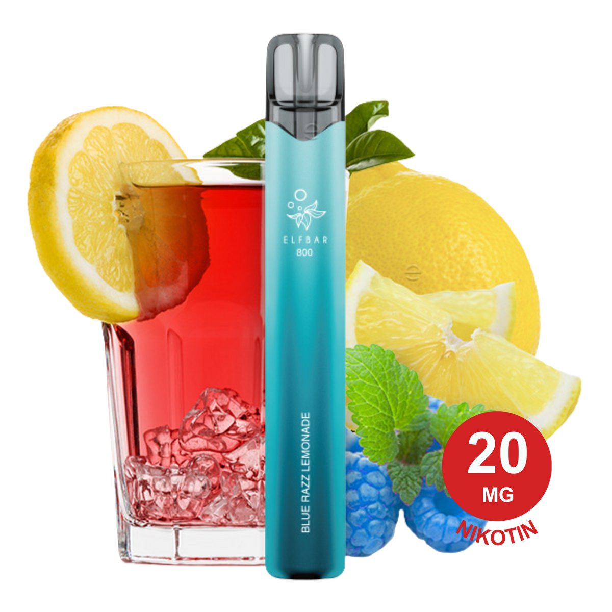 ELFBAR 800 - Blue Razz Lemonade 20mg Nikotin
