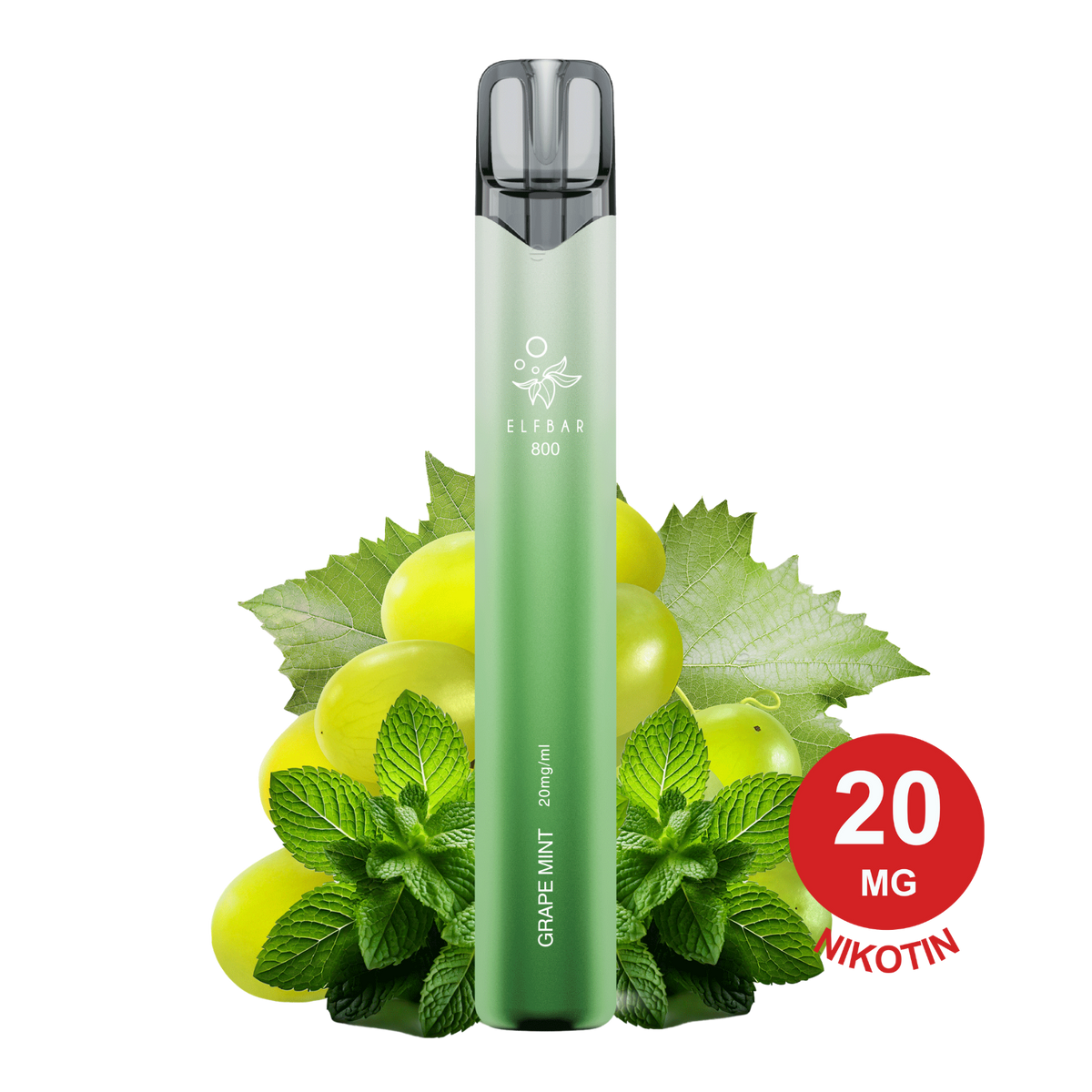 ELFBAR 800 - Grape Mint 20mg Nikotin