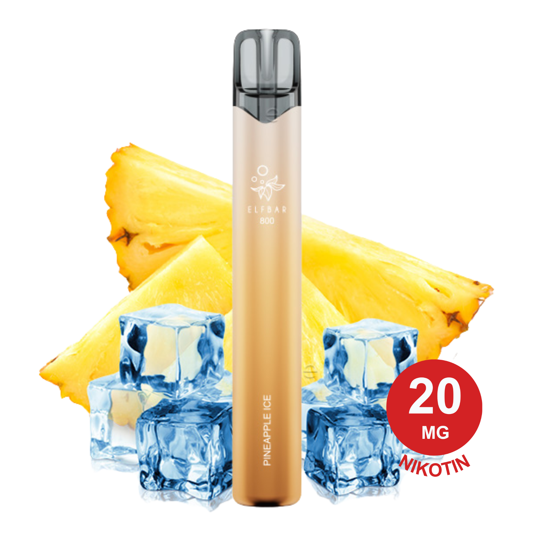 ELFBAR 800 - Pineapple Ice 20mg Nikotin