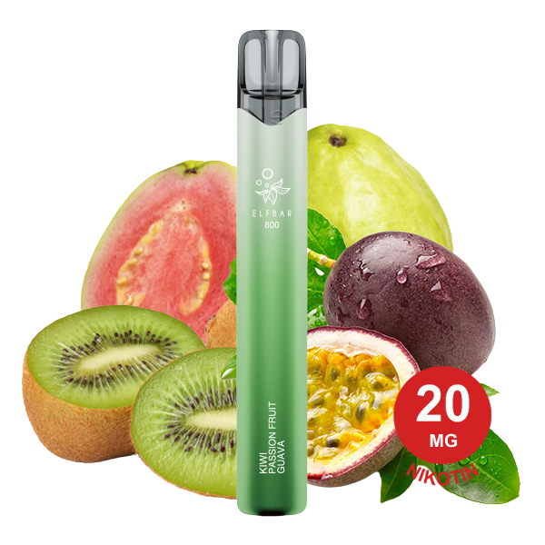 ELFBAR 800 - Kiwi Passion Fruit Guava 20mg Nikotin