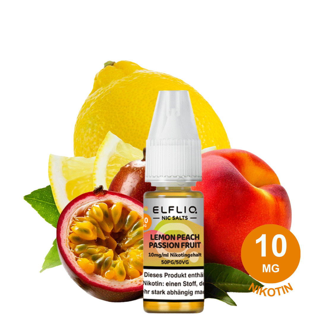 ELFLIQ by Elfbar - Lemon Peach Passion Fruit 10mg Nikotin (10ml)