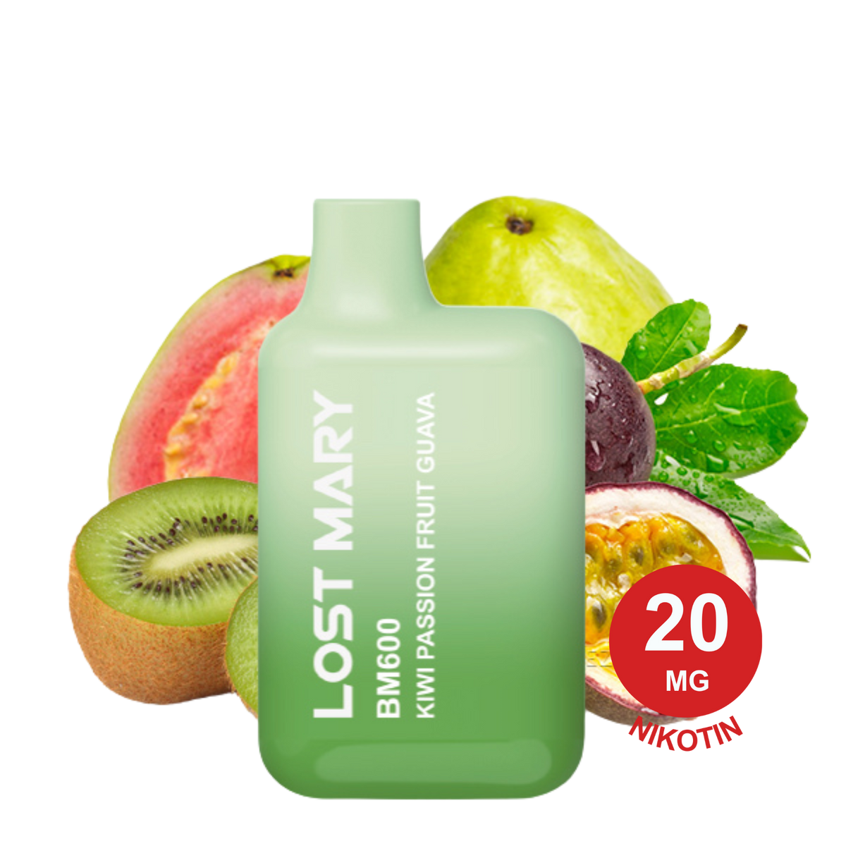 LOST MARY - BM600 Kiwi Passion Fruit Guava 20mg Nikotin