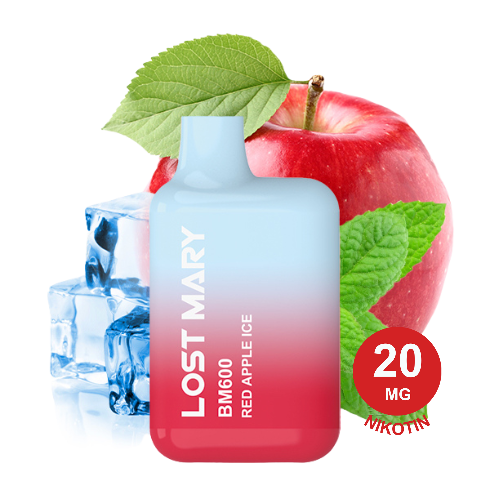 LOST MARY - BM600 Red Apple Ice 20mg Nikotin
