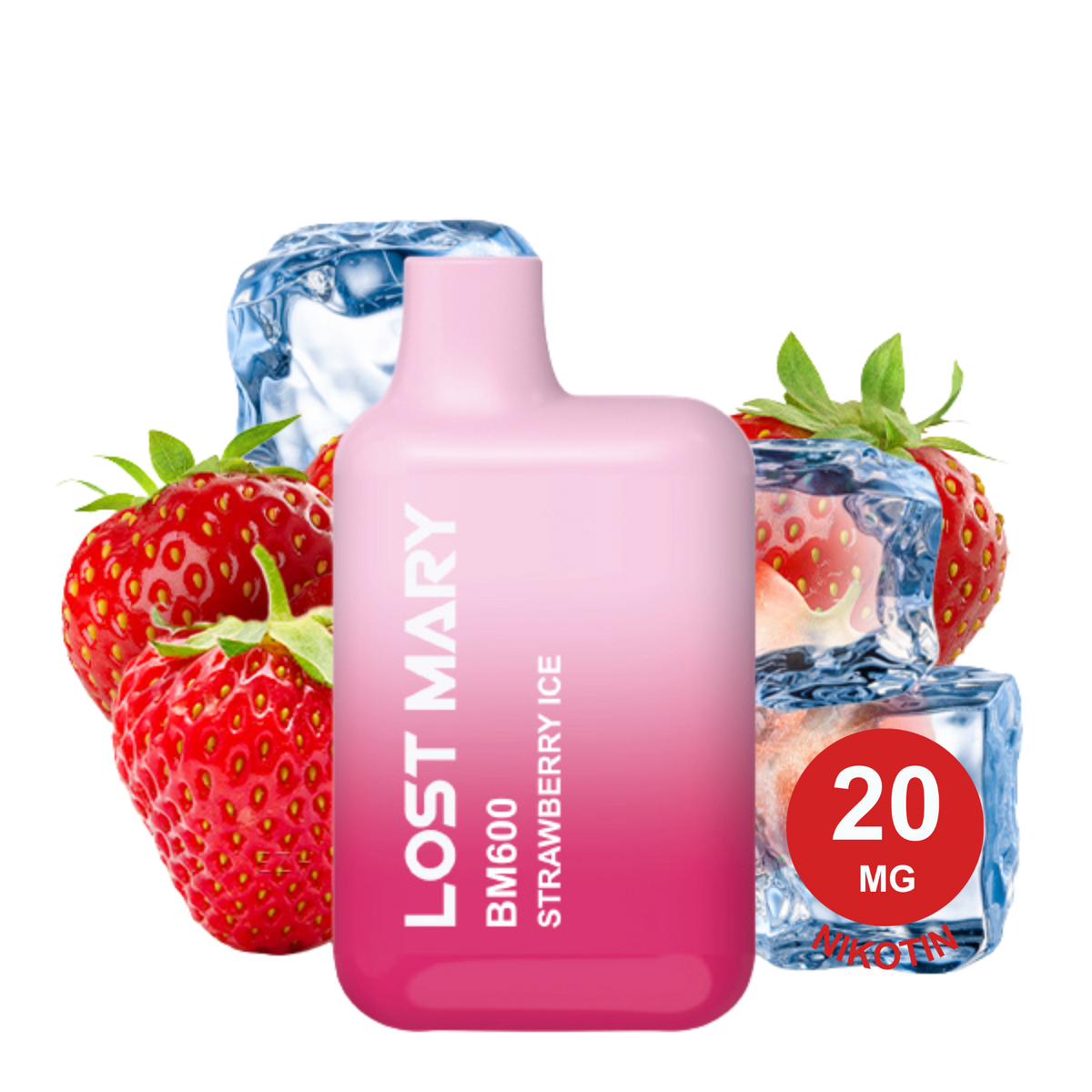 LOST MARY - BM600 Strawberry Ice 20mg Nikotin