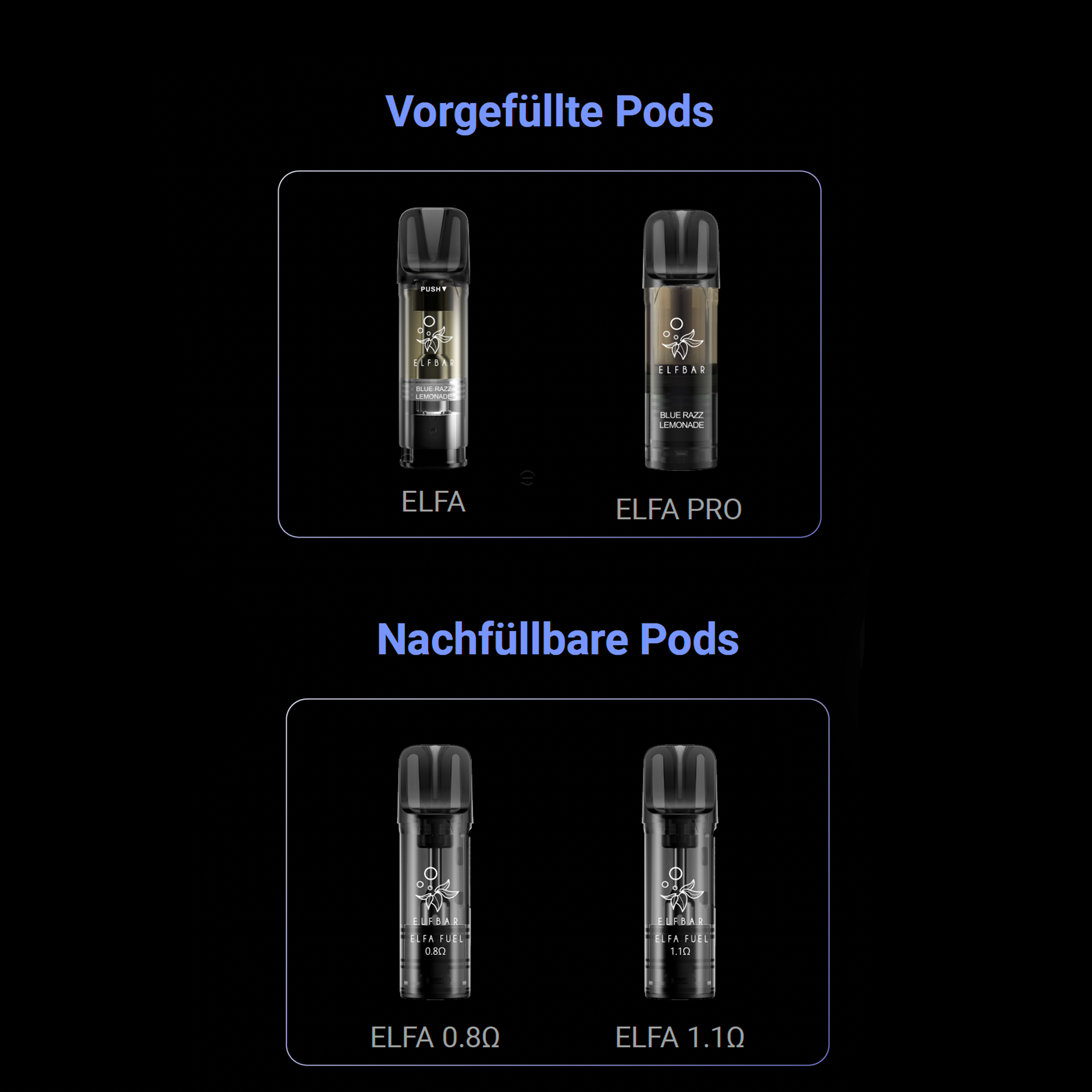 ELFBAR ELFA Master Basisgerät – Lunar Silver (850mAh)