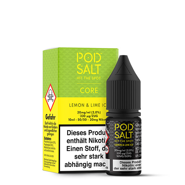 POD SALT CORE Liquid - Lemon & Lime Ice (10ml)