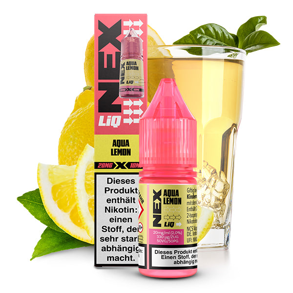 POD SALT NexLiq Liquid- Aqua Lemon (10ml)