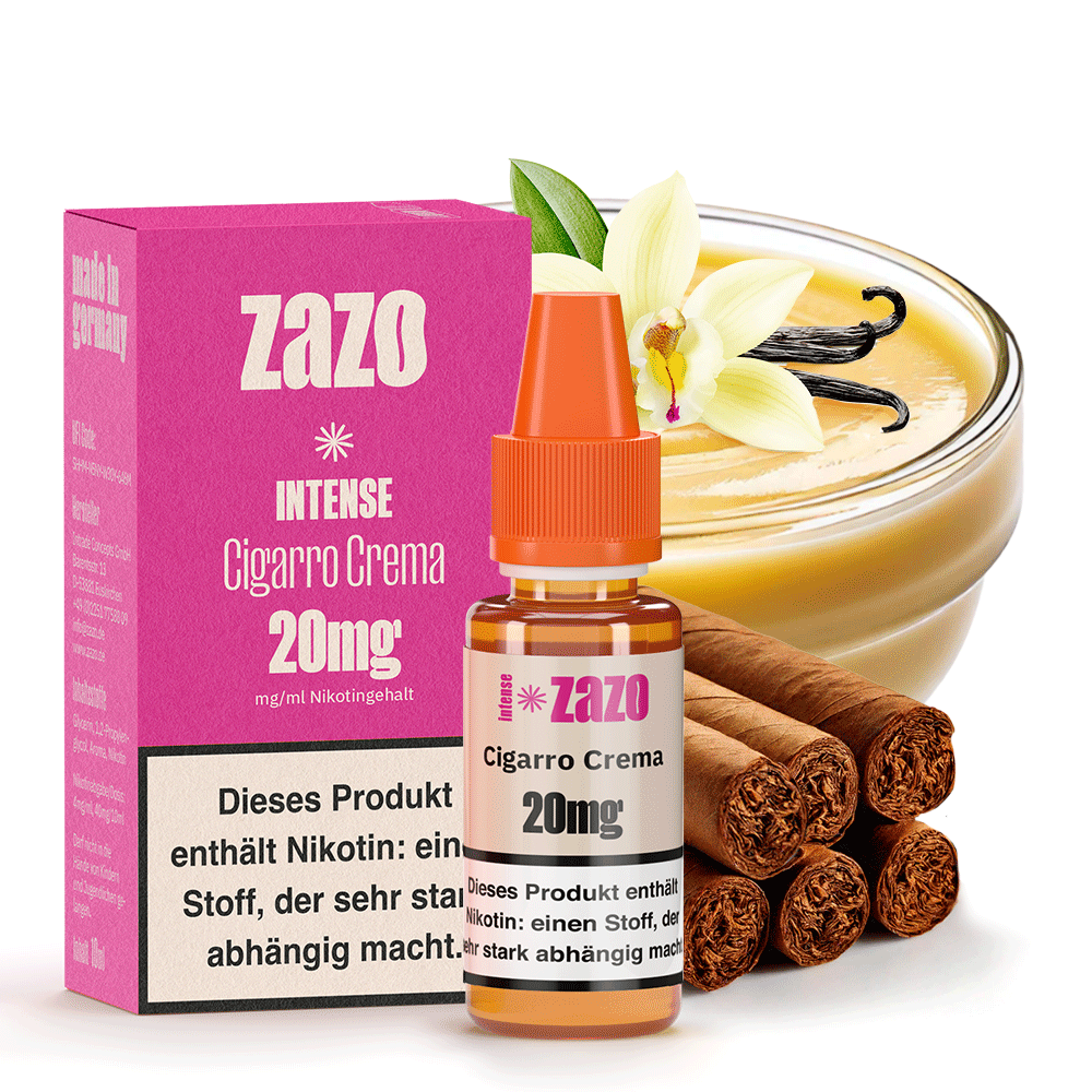 Zazo Intense Liquid - Cigarro Crema (10ml) | World of Vapes